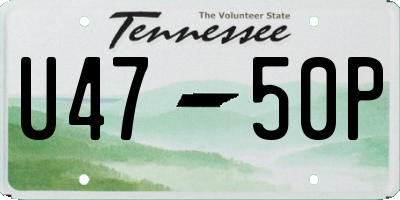 TN license plate U4750P