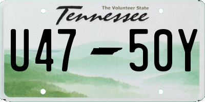 TN license plate U4750Y
