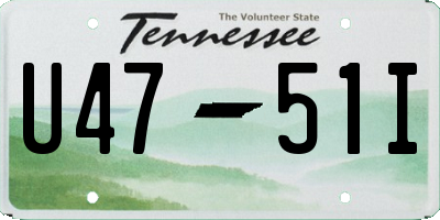 TN license plate U4751I