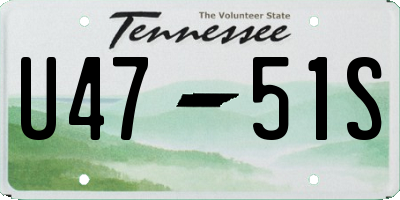 TN license plate U4751S