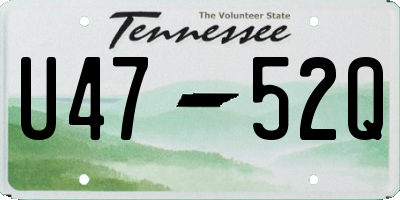 TN license plate U4752Q