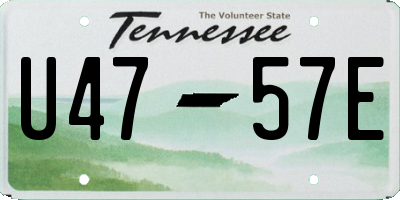 TN license plate U4757E