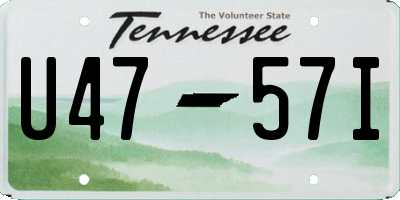 TN license plate U4757I