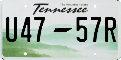 TN license plate U4757R