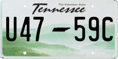 TN license plate U4759C