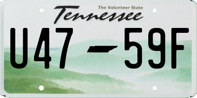 TN license plate U4759F