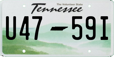 TN license plate U4759I
