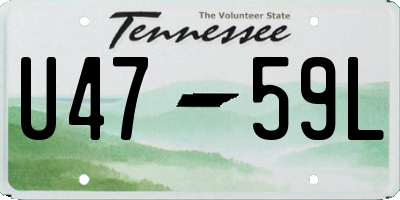 TN license plate U4759L