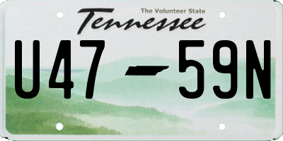 TN license plate U4759N