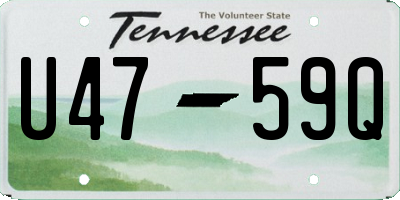 TN license plate U4759Q