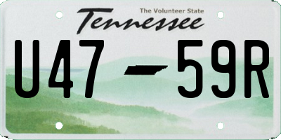 TN license plate U4759R
