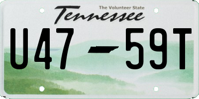 TN license plate U4759T