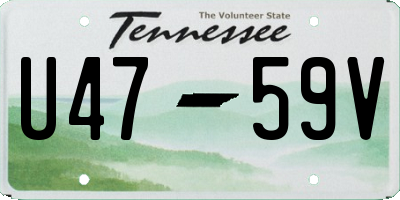 TN license plate U4759V