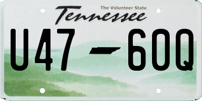 TN license plate U4760Q
