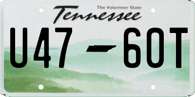 TN license plate U4760T