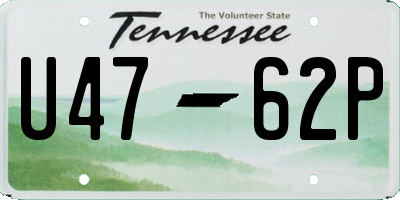 TN license plate U4762P