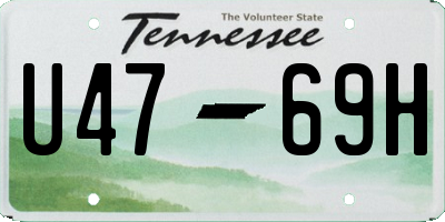 TN license plate U4769H