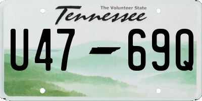 TN license plate U4769Q