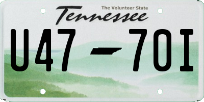 TN license plate U4770I