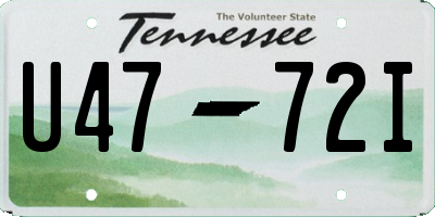 TN license plate U4772I
