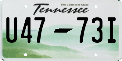 TN license plate U4773I