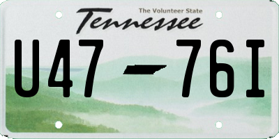 TN license plate U4776I