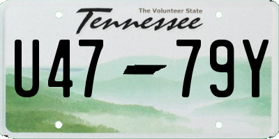 TN license plate U4779Y