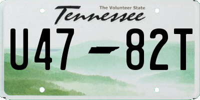 TN license plate U4782T