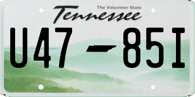 TN license plate U4785I