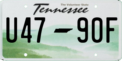 TN license plate U4790F