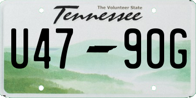TN license plate U4790G