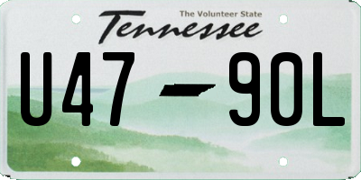 TN license plate U4790L