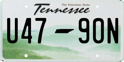 TN license plate U4790N