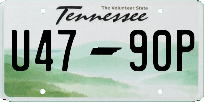 TN license plate U4790P