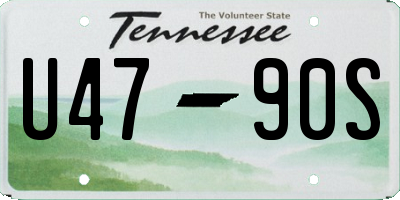 TN license plate U4790S