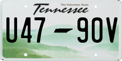 TN license plate U4790V