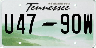 TN license plate U4790W