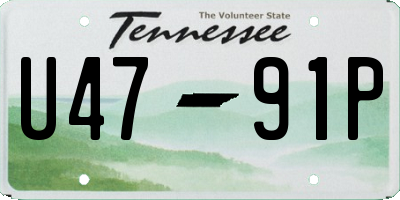 TN license plate U4791P