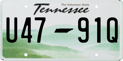 TN license plate U4791Q