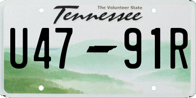 TN license plate U4791R