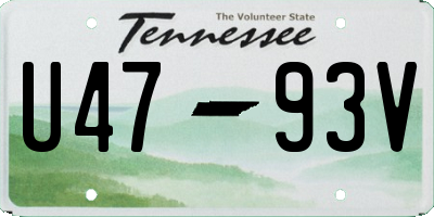 TN license plate U4793V
