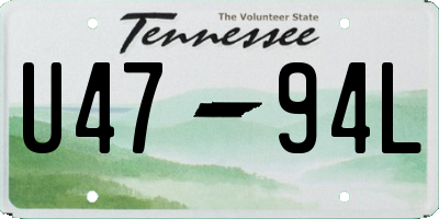 TN license plate U4794L