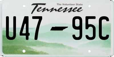 TN license plate U4795C