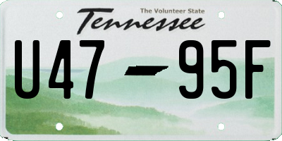 TN license plate U4795F