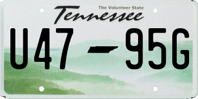 TN license plate U4795G