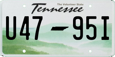 TN license plate U4795I