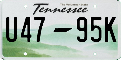 TN license plate U4795K