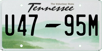 TN license plate U4795M