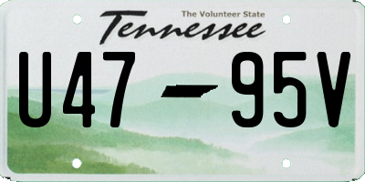 TN license plate U4795V
