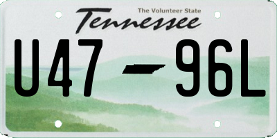TN license plate U4796L